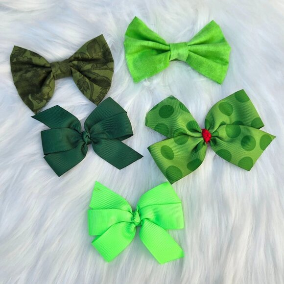 New Baby Girl Hair Bows – Set of 5 Clips, Soft & Stylish for Toddlers & Kids - Picture 1 of 2
